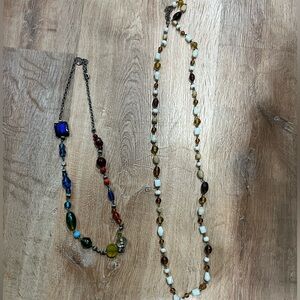 Elegant Multicolor Beaded Necklace Set